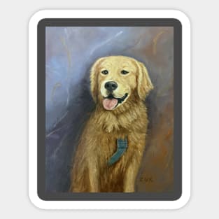 Golden Retriever Service Dog Sticker